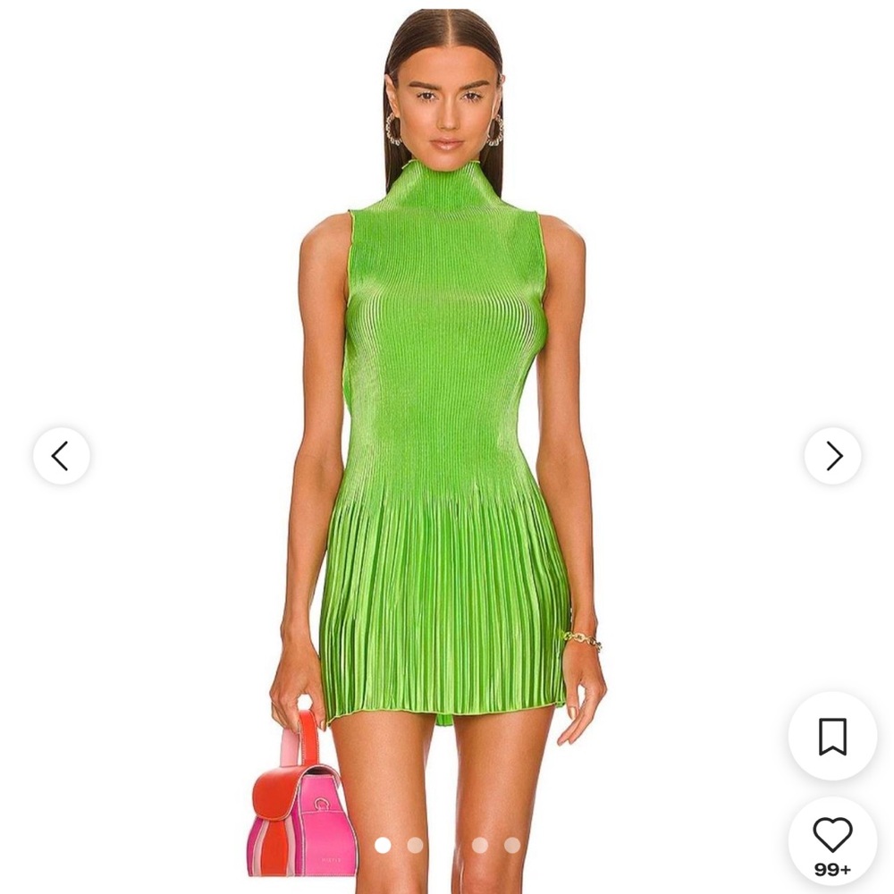 SOIREE GISELE MINI DRESS IN NEON LIME